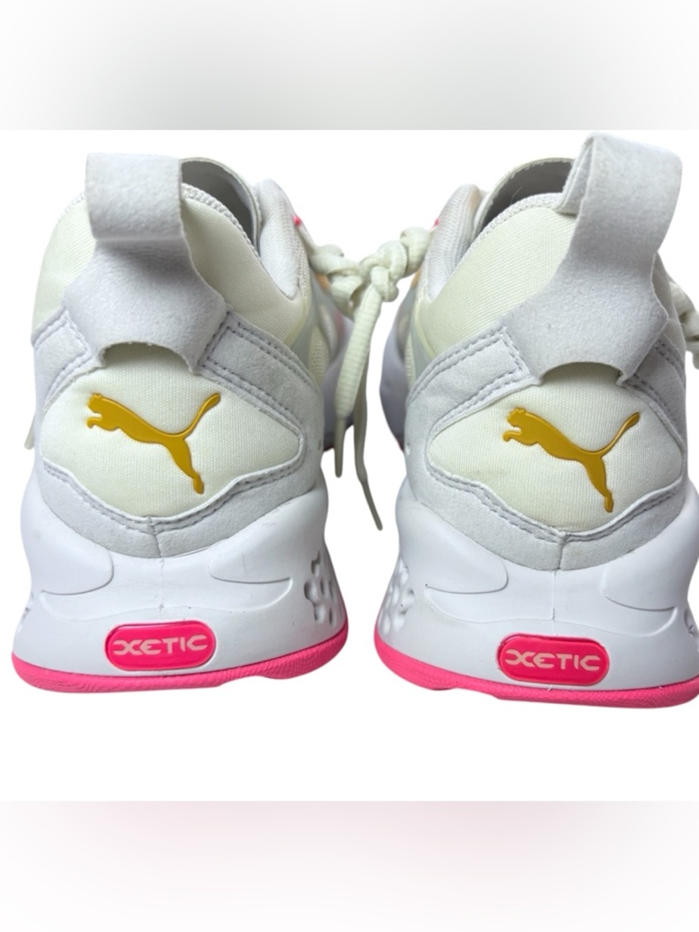 Puma Xetic Women’s Cream and Pink Active Sneakers Sz 6 US - Picture 4 of 15